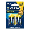 mikrobaterie energy alkaline aaa 4 ks
