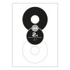 etikety top stick a4 100 ks priemer 117 mm 2 cd dvd etikety biele