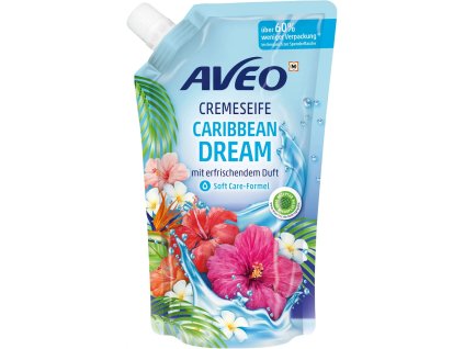 Aveo Tekuté Mýdlo Caribbean Dream – Náhradní Náplň 500 ml