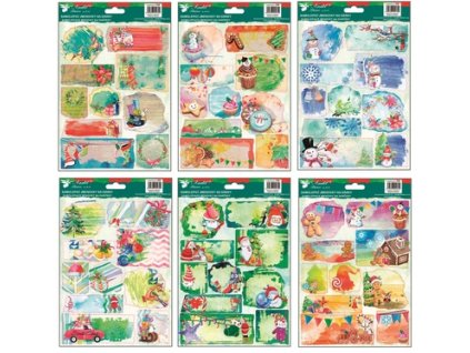 jmenovky s glitry vodové