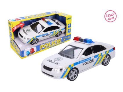 Policejní auto s efekty 24 cm