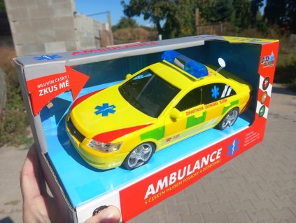 Ambulance - sanitka, rychlé osobní vozidlo s českým hlasem