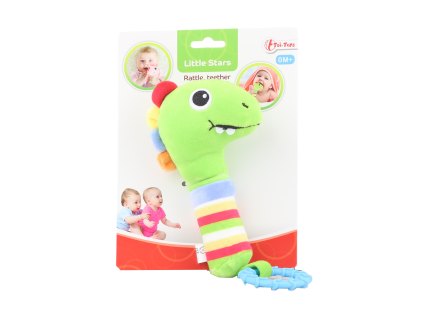 Dinosaurus kousátko a chrastítko s hlavou