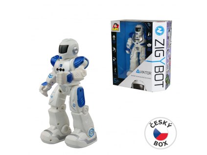 Robot Viktor na IR dálkové ovládání 27cm - MODRÝ ZIGYBOT