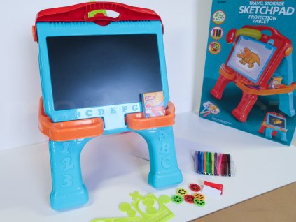 Tabulka 3v1 kreslící s promítacími šablonami
