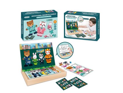 Puzzle magnetické - zvířátka, 30 cm