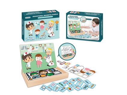 Puzzle magnetické - doktorka, 30 cm