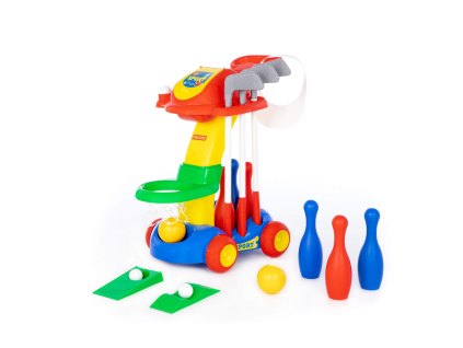 Sportovní sada 3v1 - golf, kuželky, košíková