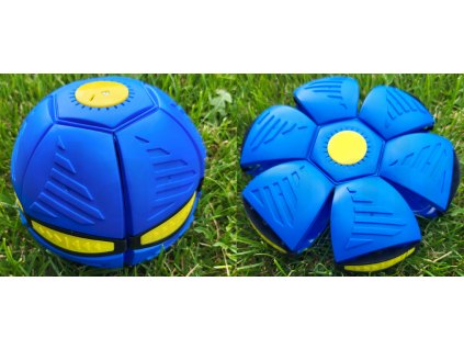 Flat Ball 22 cm - Modrý - Hoď disk, chyť míč!