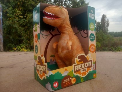 Plyš T-Rex se zvuky 38 cm hnědý, 18 m+