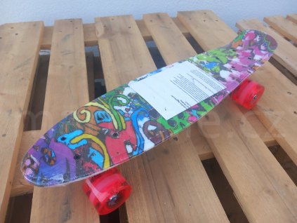 Skateboard pro děti - s FIALOVOU 56 x 15 cm