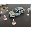 Sada dálniční policie - auto se zvukem a světlem, motorka, značky