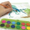 DinosArt Dinosauři Akvarelové omalovánky - svítí ve tmě