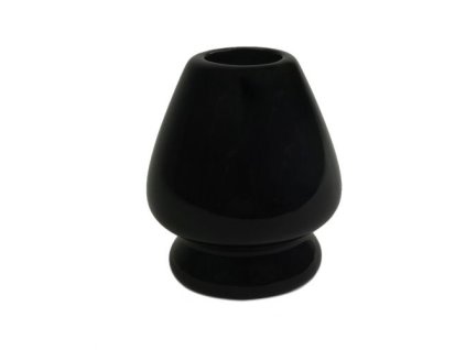 Originálne japonské doplnky, porcelánový držiak na metličku – čierny