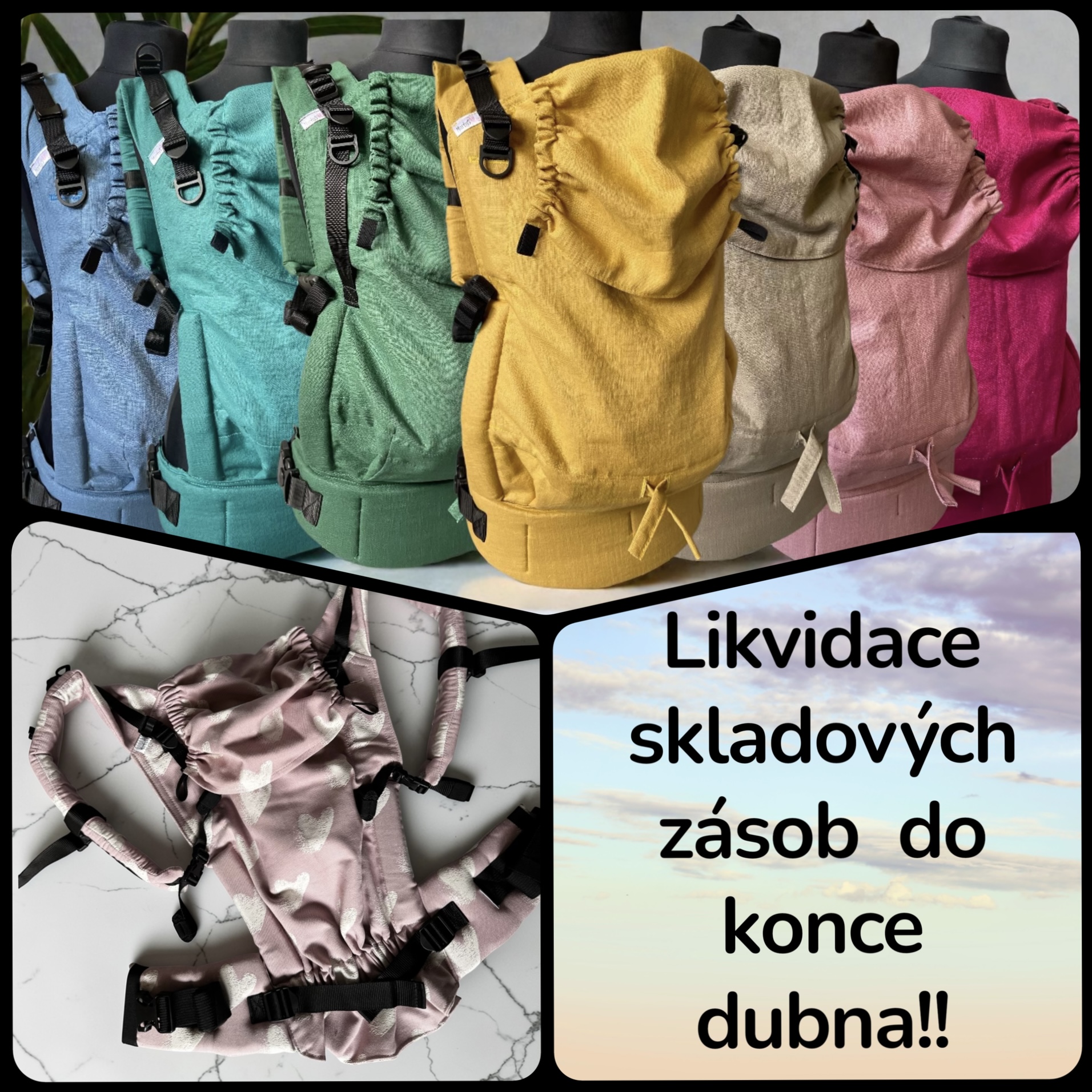 Doprodej šátkových nosítek