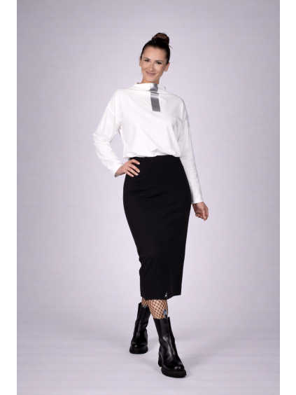 Dámská midi sukně z úpletu