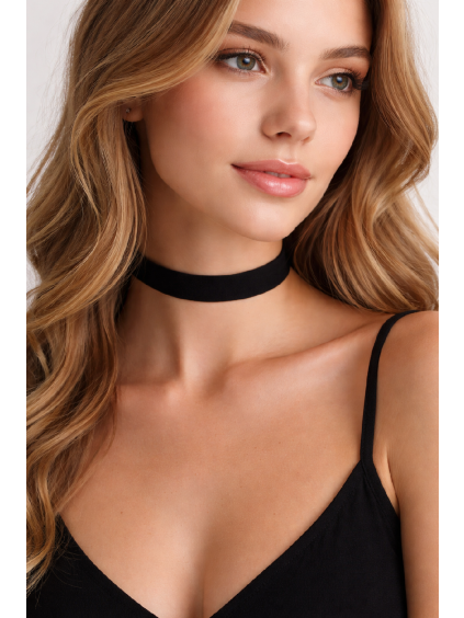 Choker náhrdelník z pravého hedvábí