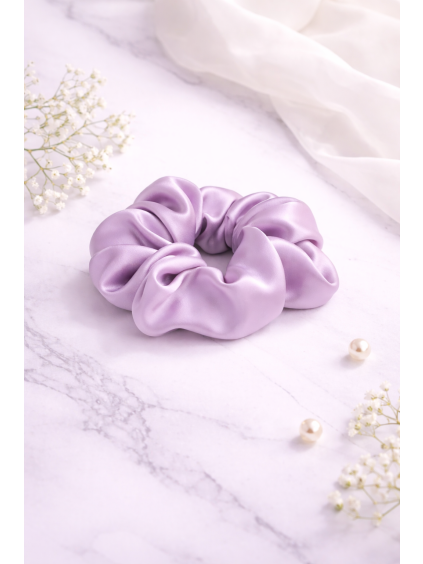 Hedvábná gumička scrunchie  překrásný dárek