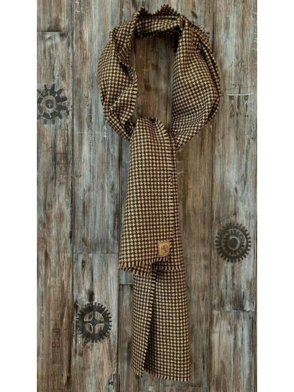 kašmír hnědá kostka 42 x 157