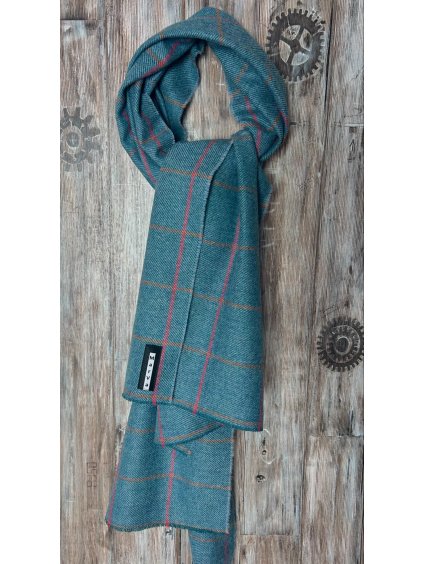 Vlněná šála světle modrá