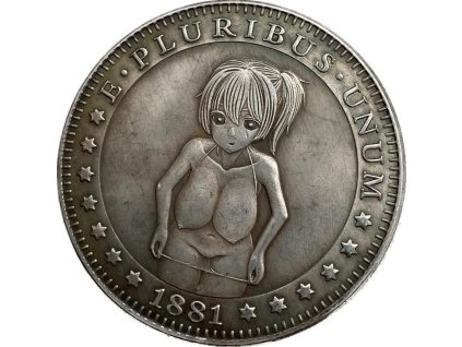 E Pluribus Unum - Medaile s dívkou One Dollar 1881