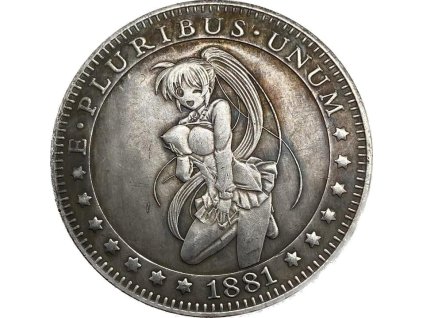 E Pluribus Unum - Medaile s dívkou One Dollar 1881