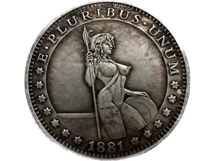 E Pluribus Unum - Medaile s Dívkami One Dollar 1881