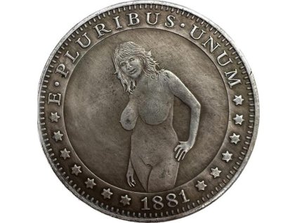 E Pluribus Unum - Medaile s Dívkami One Dollar 1881