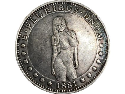 E Pluribus Unum - Medaile s dívkou One Dollar 1881