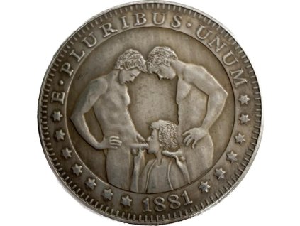 E Pluribus Unum - Medaile s aktem One Dollar 1881