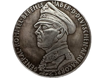 Generál Rommel medaile – aversObjekt