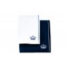 Modrá osuška a bílý ručník - koupelnový set Royal in Blue