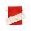Malý červený saténový dárkový sáček