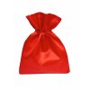Malý červený saténový dárkový sáček