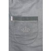 Limitovaný pánský šedý kilt do sauny Royal in Grey - Limited Edition - kapsa s výšivkou