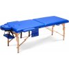 Drevený masážny stôl BodyFit 2-segmentový - modrý, 195 x 70 cm