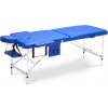 Hliníkový masážny stôl BodyFit 2 segmentový - modrý,195 x 70,5cm