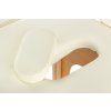 Drevený masážny stôl BodyFit 3 segmentový - krémový, 195 x 70,5cm