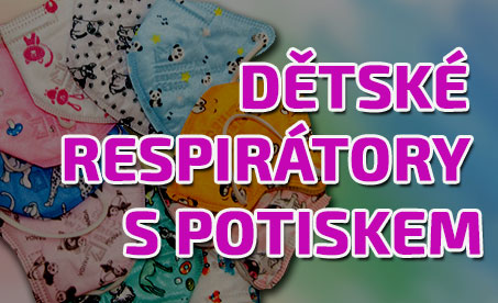 Dětské respirátory s potiskem