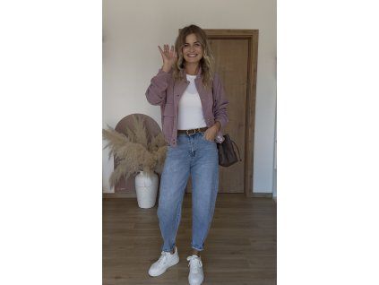 Světle modré MOM FIT džíny