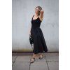 Rib and Poplin dress