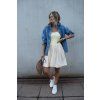 Rib and poplin MINI dress