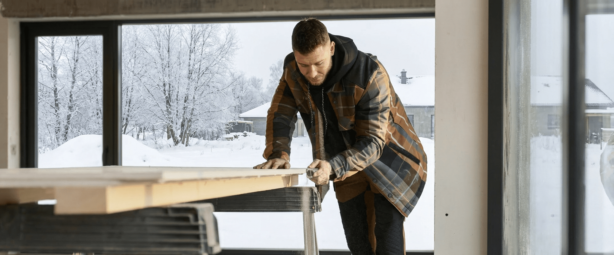 pracující muž oblečen do Mascot Workwear