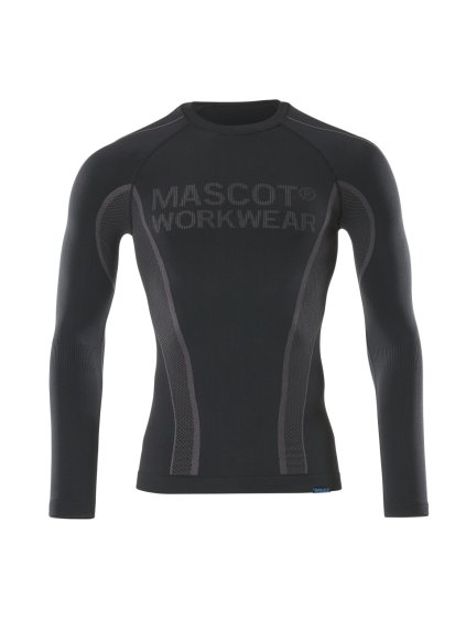 Funkční triko s dlouhým rukávem Černá (Velikost XL)