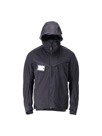 Hardshell bunda Černá modrá (Velikost XS)