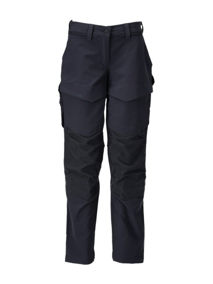 Kalhoty s kolenními kapsami Černá modrá (Velikost 56)