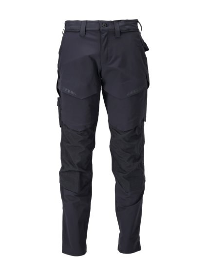 Kalhoty s kolenními kapsami Černá modrá (Velikost 68)