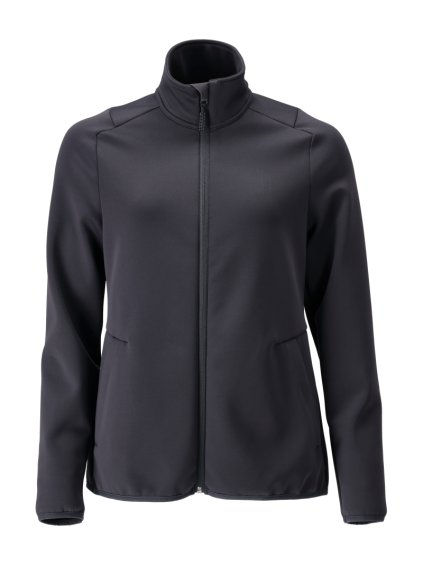 Fleecová mikina na zip Černá modrá (Velikost XS)