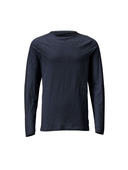 Triko s dlouhým rukávem Černá modrá (Velikost XS)