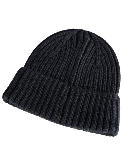 Pletená čepice Černá modrá (Velikost ONE SIZE)